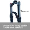 Jejy Mountain Bike Air Forks Shock Absorber Magnesium Alloy Ultralight Front Fork Travel 120mm Threadless Steerer Pressure Suspension MTB Accessories Matte Black Manual Lockout/Remote view 3