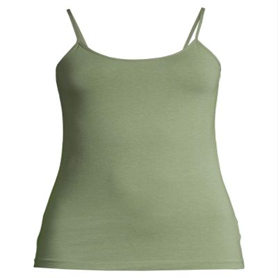 3LP Fitted Ladies Adjustable Strap Cami (Terrace Green, X-Large (16-18))