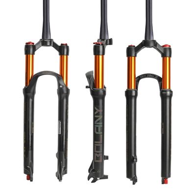 MTB Suspension Air Fork 26/27.5/29inch Ultralight Magnesium Alloy Outdoor Bicycle Accessories, Mountain Bike Shock Absorber Front Forks Remote Lockout/Manual Lockout QR 9mm (Quick Release) Disc Brake
