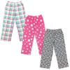 Mad Dog Girl's Pajama Pants - 2/3 Pack, Soft Micro Fleece Fashion Sleepwear Lounge. Sizes: 6-16, 3 Pack, 10-12, Leopard/Pink-dots/White-plaid view 1