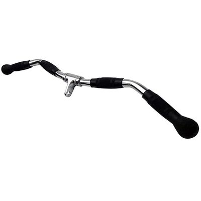 LKP Revolving Curl Bar LAT Pull Down Bar Cable Attachment Gym Training Press Down Bar Fitness Non-Slip Handgrips for Tricep Bicep Forearm Workout