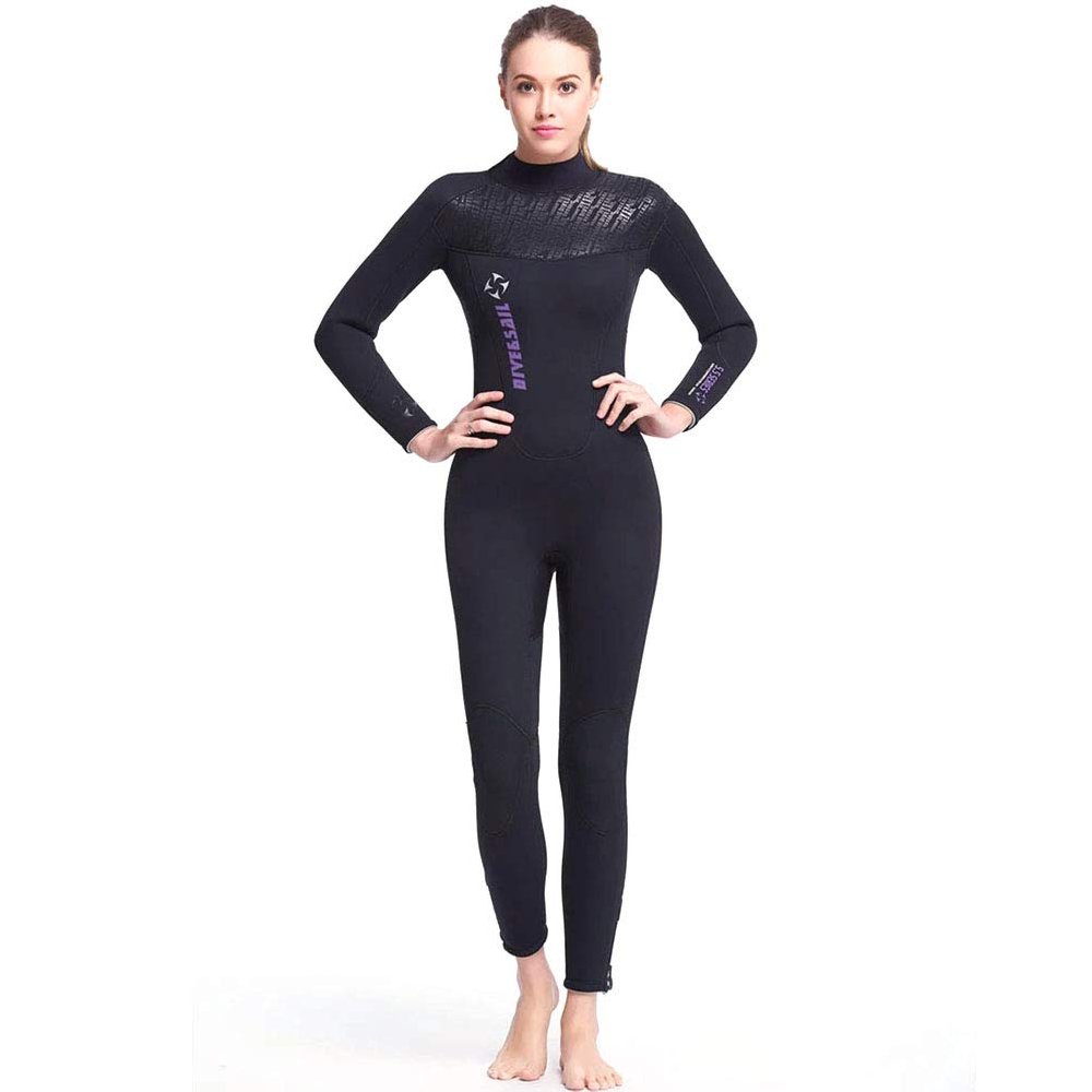 5Mm Wetsuit High Elastic Neopren Snorkeling Long Sleeve Diving Suit for Men Women Sports Sailing Jumpsuits Surf,B,XS