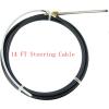 Outboard Steering System,Marine Turbine Rotary Steering System Outboard Boat Steering Kit with 13.5" Steering Wheel and Steering Cable Rotary Helm 3/4" Tapered Shaft 90 Bezel Fixing Kits (14FT) view 3