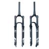 Jejy Mountain Bike Air Forks Shock Absorber Magnesium Alloy Ultralight Front Fork Travel 120mm Threadless Steerer Pressure Suspension MTB Accessories Matte Black Manual Lockout/Remote view 1