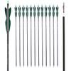30Inch Carbon Arrow Archery Hunting/Targeting Practice Arrows with 5" Turkey Feathers for Compound Recurve Longbow 12Pack view 1