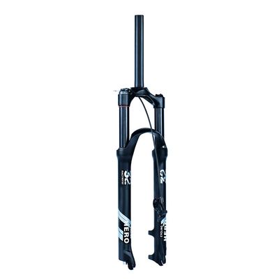 Jejy Mountain Bike Air Forks Shock Absorber Magnesium Alloy Ultralight Front Fork Travel 120mm Threadless Steerer Pressure Suspension MTB Accessories Matte Black Manual Lockout/Remote