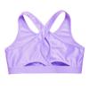 Moily Kids Girls Cirss Cross Back Crop Top Gymnastics Dance Workout Sports Bra Performing Tops Keyhole Purple 4 view 4