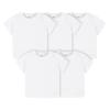 Gerber Unisex Baby Toddler 5-Pack Solid Short Sleeve T-Shirts Jersey 160 GSM Shirt, White, 5T US view 1