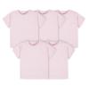 Gerber Baby Toddler 5-Pack Solid Short Sleeve T-Shirts Jersey 160 GSM, Light Pink, 5T view 1