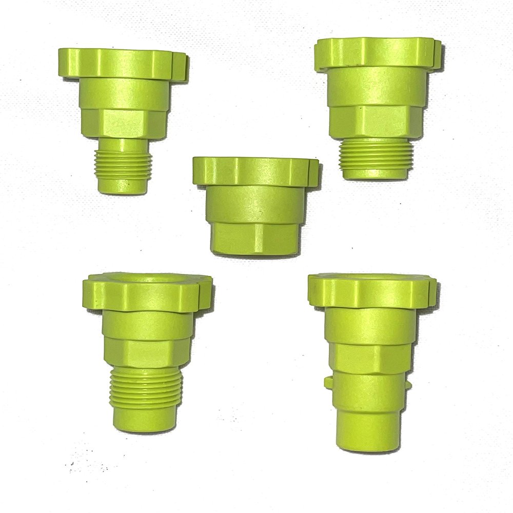 LiME LiNE Original Version 1.0 Spray Gun Adapter Kit for Disposable Paint Cup System - Assorted 5 Pack