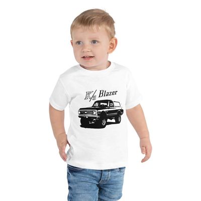1971 Chevy K5 Blazer Vintage Truck Toddler Short Sleeve Tee White