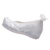 Holibanna Hanfu Shoes for Women Embroidered Flat Heel Breathable Cloth Footwear Traditional Chinese Style for Cosplay Festival Wear White view 1