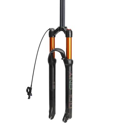 MTB Suspension Air Fork 26/27.5/29inch Ultralight Magnesium Alloy Outdoor Bicycle Accessories, Mountain Bike Shock Absorber Front Forks Remote Lockout/Manual Lockout QR 9mm (Quick Release) Disc Brake