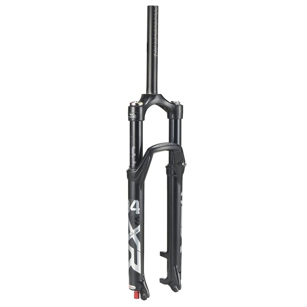 Jejy MTB Air Fork Suspension Forks 26/27.5/29Inch Threadless Steerer Rebound AdjustmentMountain Bike Front Forks Ultralight Magnesium Alloy Diameter :34mm, Manual Lockout/Remote Lockout Black