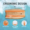 Thurso SURF Quill 42'' Bodyboard Body Boards Perfect for Kids and Adults for Beach and Pool Fun Lightweight & Durable EPS Core Ideal for Wave Riding and Bodyboarding Tangerine view 3
