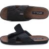 CORIFEI House Slippers for Men, Open Toe | Adjustable | Low Arch Support | Rubber Sole | Indoor Outdoor view 1