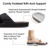 CORIFEI House Slippers for Men, Open Toe | Adjustable | Low Arch Support | Rubber Sole | Indoor Outdoor view 3