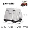 10L0L 4 Passenger Golf Cart Cover Universal for EZGO, Club Car, Yamaha, Rainproof Sunproof Waterproof Dustproof Protection (Silver) view 3
