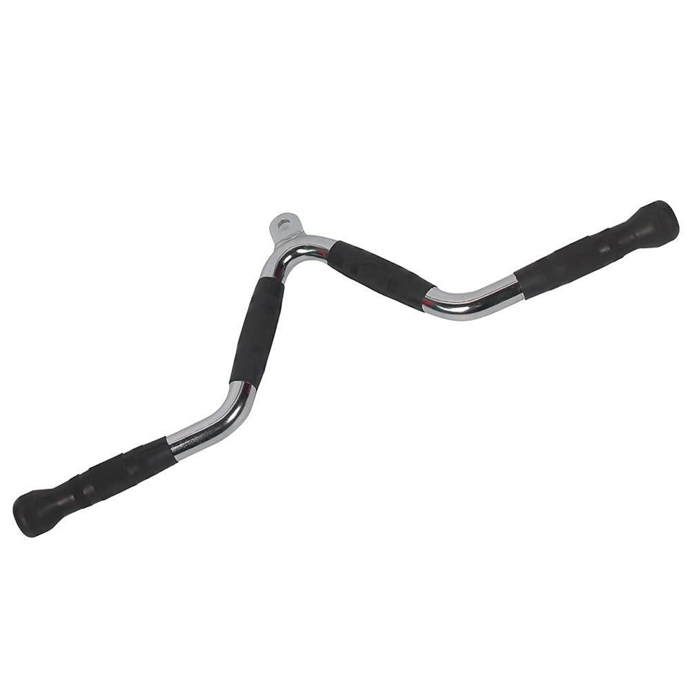 LKP LAT Bar Cable Machine Attachment Pulldown Bar Press Down Accessories for Fitness Non-Slip Rubber Handle Tricep Bar for Gym Workout