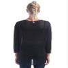 YONGHS Women's Sheer Mesh See Through Workout Shirts Long Sleeve Yoga Gym Ballet Dance Sport Tops Activewear Dancewear Black OneSize view 4