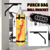 YRHH Punching Bag Stand Holder Hanger, Heavy Duty Iron Boxing Sand Bag Bracket,Wall Mount Hanging Rack,Fitness Training for Boxing Sanda Muay Thai view 2