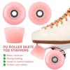 Nezylaf 8 Pack 32 x 58, 82A Quad Roller Skate Wheels with Bearing Installed and 2 Toe Stoppers for Double Row Skating,Replacment Accessories Suitable for Outdoor or Indoor view 4