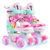 Ceestyle Rainbow Adjustable Light Up Roller Skates for Girls Boys,All Wheels of Skates Shine, Safe Fun Illuminating for Kids,Medium view 1