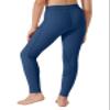 Willit Girls Horse Riding Pants Tights Kids Equestrian Breeches Knee-Patch Youth Schooling Tights Zipper Pockets Deep Blue XS view 2
