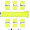 Tannius Tennis Racket Grip Tape, 6 Pack Tacky Tennis Grips, Absorbent and Enhanced Tennis Racquet Overgrip (6-Pack Yellow) view 1