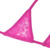 YOOJIA Women's 2 Piece Sexy Extreme Bikini Set Halter Bra Top with G-String Thong Swimwear Rose#Lace One Size view 3