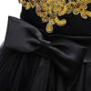 Lace Flower Girls Sequins Bowknot Tutu Dress for Kids Baby Christening Baptism Communion Birthday Party Formal Dress Toddler Princess Pageant Wedding Bridesmaid V-Back Gowns Black 4-5 Years view 4