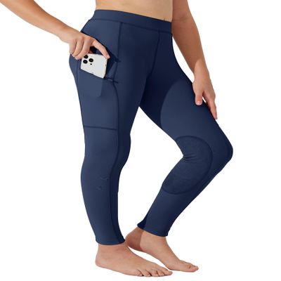 Willit Girl's Riding Pants Horseback Horse Equestrian Breeches Navy Blue XS