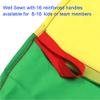 AMYESE 10ft Rainbow Parachute with 16 Handles for Kids Outdoor Party Games, Team Building Play Parachute Group Cooperative Team Game, Children Toys Family Get-Together Entertainment view 3