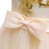 Lace Flower Girls Sequins Bowknot Tutu Dress for Kids Baby Christening Baptism Communion Birthday Party Formal Dress Toddler Princess Pageant Wedding Bridesmaid V-Back Gowns Champagne 10-11 Years view 4