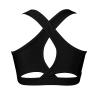 Moggemol Kids Girls Basic Sports Bra Sleeveless Crisscross Keyhole Back Crop Top for Dance/Yoga/Running Black 12 view 2