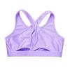 Moggemol Kids Girls Basic Sports Bra Sleeveless Crisscross Keyhole Back Crop Top for Dance/Yoga/Running Purple 4 view 4