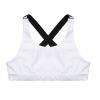 Moggemol Kids Girls Sleeveless Letter Print X Back Crop Top Sports Bra Gymnastics/Dance/Workout Vest White 6 view 3