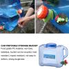 Water Container, BPA- Portable Handheld Water Container With Faucet, Food-Grade Camping Water Storage Carrier Jug For Outdoors Hiking Hurricane Emergency, 5L/8L view 4