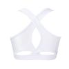 Moggemol Kids Girls Basic Sports Bra Sleeveless Crisscross Keyhole Back Crop Top for Dance/Yoga/Running White 10 view 2