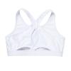 Moggemol Kids Girls Basic Sports Bra Sleeveless Crisscross Keyhole Back Crop Top for Dance/Yoga/Running White 10 view 4