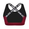 Moily Big Girls Racer Back Padded Sports Bra Gymnastics/Dance.Yoga Athletic Crop Top 2 Pack Underwear X Back Burgundy 5-6 view 1