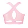 Moggemol Kids Girls Basic Sports Bra Sleeveless Crisscross Keyhole Back Crop Top for Dance/Yoga/Running Pink 10 view 2