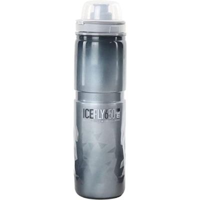 Elite Icefly Water Bottle 650ml Smoke Insulated, BPA-Free, Easy-Squeeze Cycling Bottle