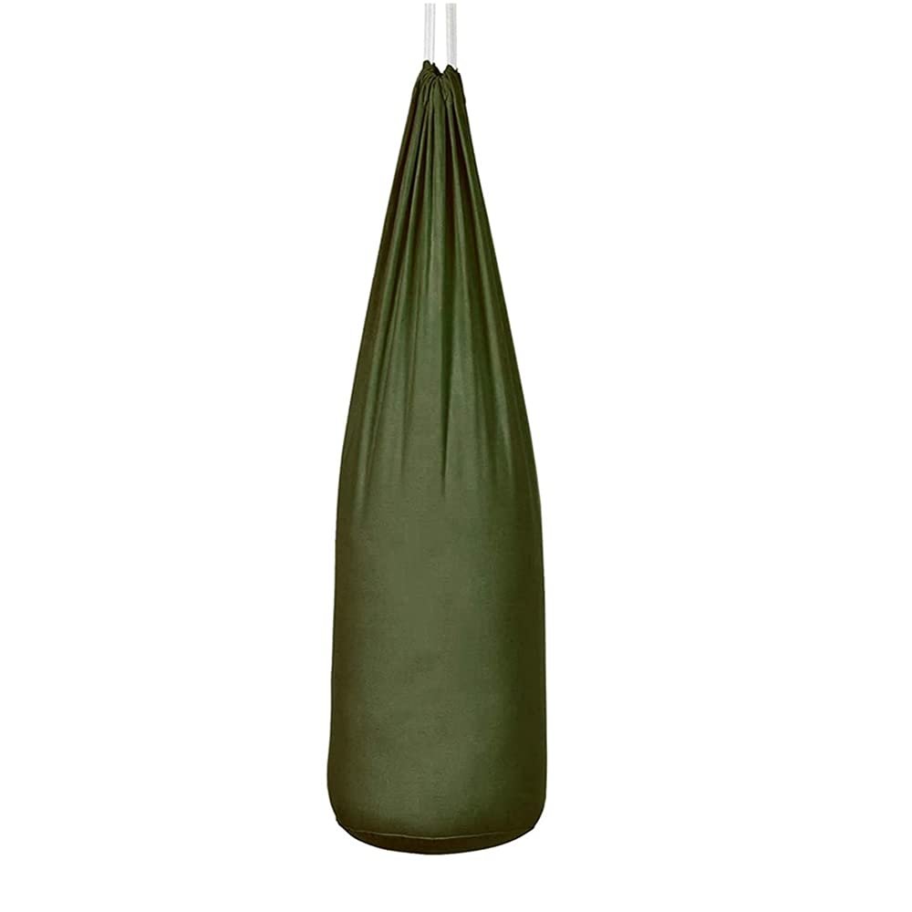 YRHH Heavy Punch Bags Punching Bag Boxing Bag with 6.5 Ft Lanyard and Expansion Hook, Kickboxing Muay Thai Training Fitness, Unfilled, 1.9/2.6/3.2/3.9/5.9 Ft-Green ||180cm