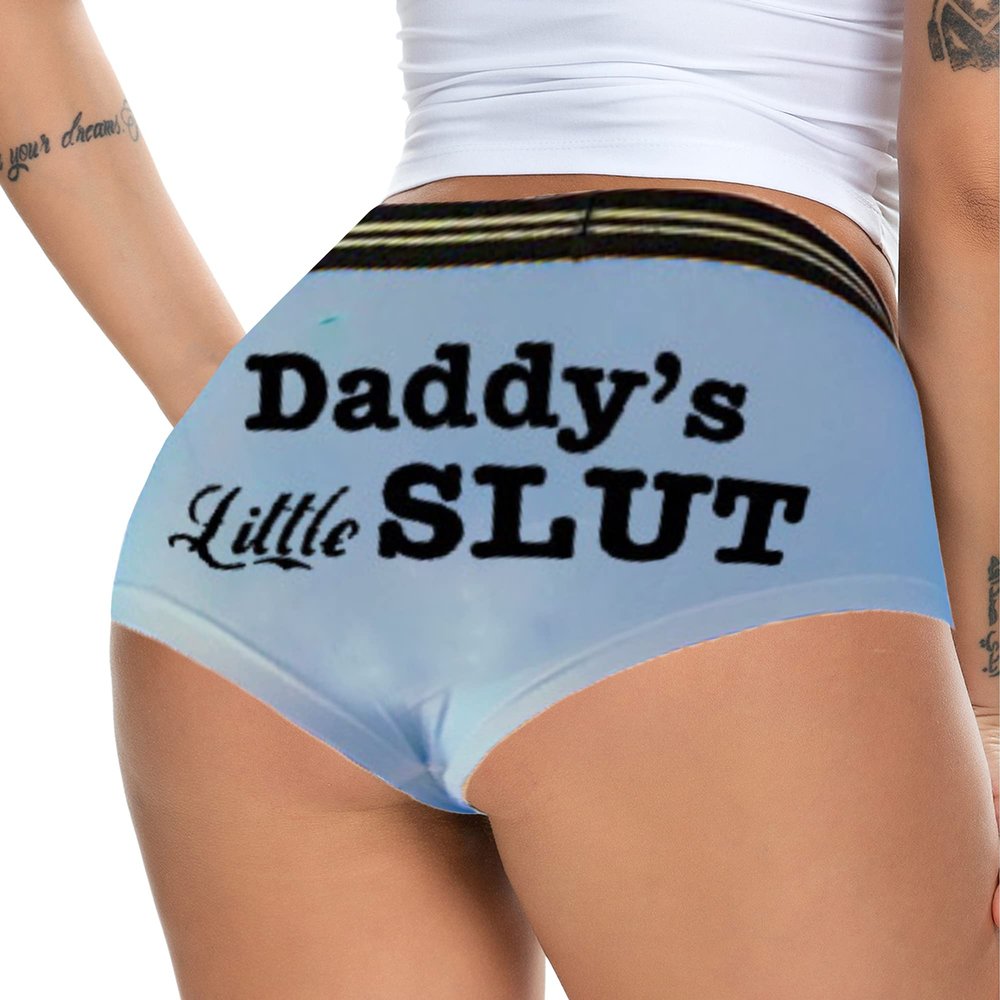 JOINFUN Women Sexy High Rise Cheeky Booty Shorts Yoga Workout Thong Underwear Sky Blue S