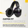 TradeSmart NRR 28 Ear Protection Headphones - One-Size-Fits-All Design, Ear Protection for Shooting, Work, Construction, Mowing view 3