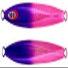 JACKALL Anchovy Metal Type 1, 4.6 oz (130 g), Bay Purple/Pink, Glow Edge view 1