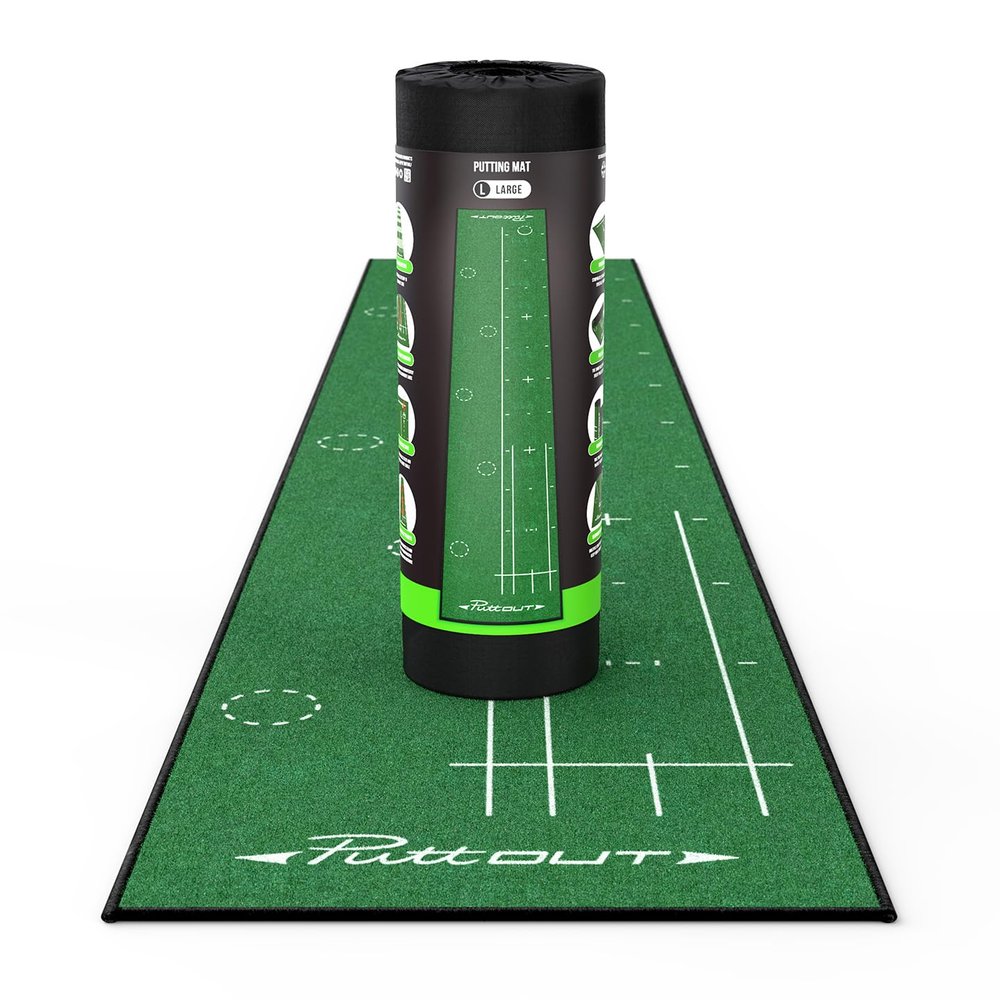 PuttOut Large Golf Putting Mat, 367cm x 67cm