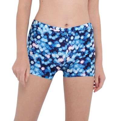 Loodgao Kids Girls V-Waistband Ballet Dance Shorts Swimming Gymnastics Yoga Booty Shorts Athletic Boyshorts Dark Night Blue 5-6