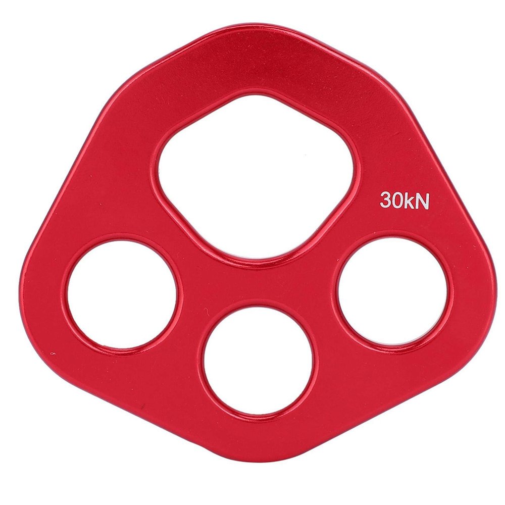 EVTSCAN Rigging Plate, Outdoor 4 Holes Paw Rigging Plate Rock Climbing Multi Anchor Point Connector Gear